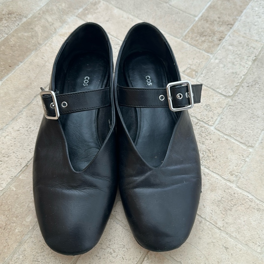 Cos Mary Jane leather flats